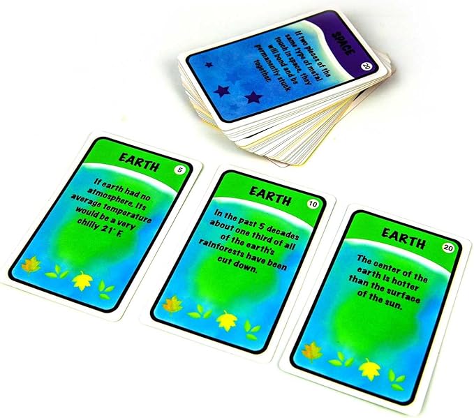 Spin-for-The-Facts Fun Educational Games for Kids - Learn Facts and Explore Endangered Animals - Family Card Games