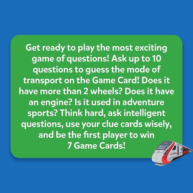 Skillmatics Guess in 10 Things That Go, Perfect for Boys, Girls, Kids Who Love Card Games, Educational Toys & Board Games, Gifts for Ages 6, 7, 8, 9