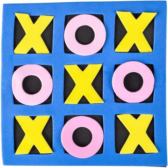 Tic Tac Toe (Bulk Pack of 120) 5"x5" Foam Tic-Tac-Toe Mini Board Game Toys for Kids, Birthday Party Favors, Goody Bag Stuffers, Classroom Prizes & Occupational Therapy