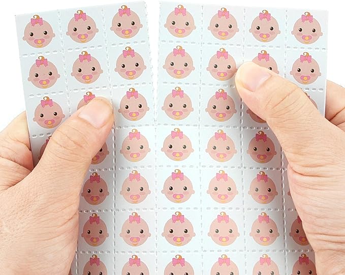 24 Player Baby Shower Bingo Cards - Pink Newborn Baby Bingo Party Activity Supplies