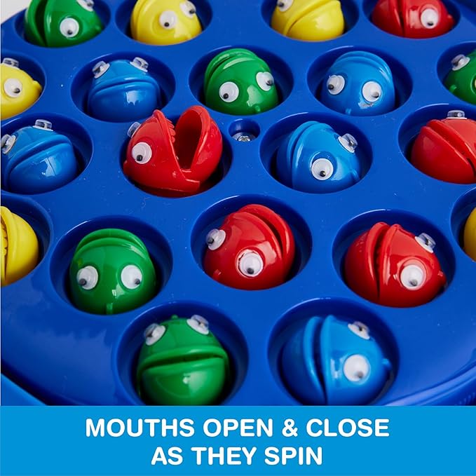 Game Zone Hook-A-Fish! - Interactive Indoor Fishing Game for 2-4 Players Ages 3+ - Helps Develop Hand-Eye Coordination and Fine Motor Skills - Play with Family and Friends!