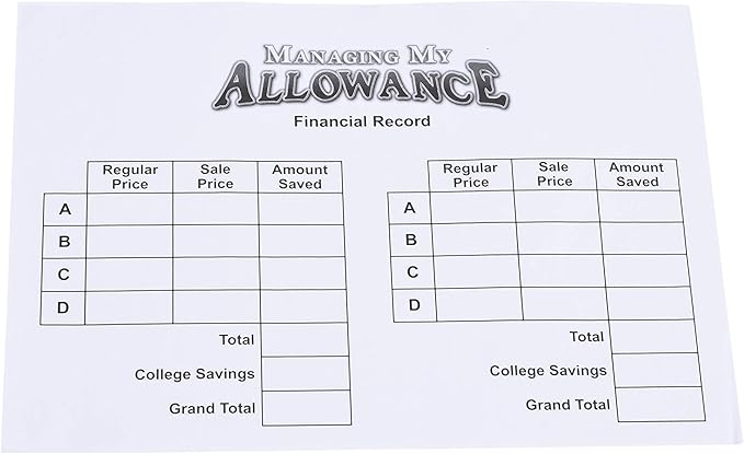 LEARNING ADVANTAGE - 4608 Learning Advantage Managing My Allowance Money Game