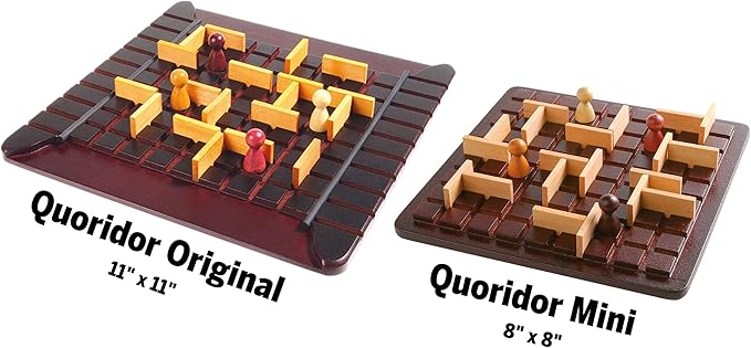 Quoridor Mini | Travel-Friendly Strategy Game for Families and Adults | Ages 8+ | 2 Players | 15 Minutes