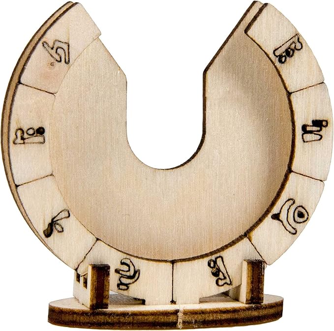 The Broken Token Gate Stands - Wood Engraved Stands Compatible with Arkham Horror Board Game