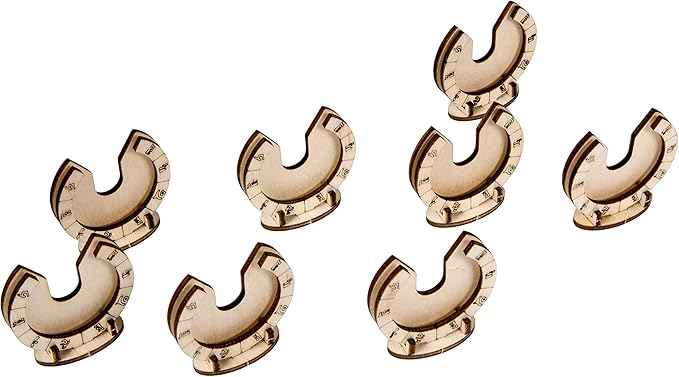 The Broken Token Gate Stands - Wood Engraved Stands Compatible with Arkham Horror Board Game