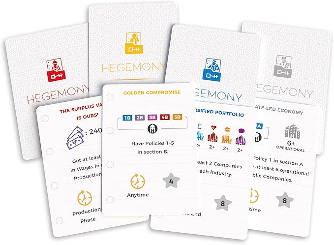 Hegemony: Crisis & Control Expansion - Add New Automas & Modules, Solo Play, Unique Asymmetric Card Driven Game Board Game, Ages 14+, 1-4 Players