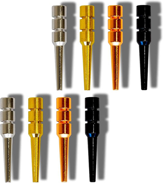 Metal Cribbage Pegs for Cribbage Board Game. Work with Regular Peg Board 1/8 Hole Size Like Bicycle Board Games. Pack of 8 Crib pegs.