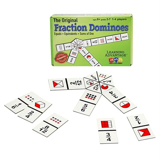 Learning Advantage The Original Fraction Dominoes