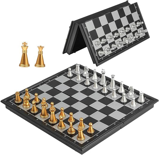 Chess Sets 8 Inch,Magnetic Chess Game,Chess Sets for Adults,Foldable Chess Board, Mini Chess Set for Kids Portable Travel Chess Set,Waterproof Chess Sets Perfect for 2 Player