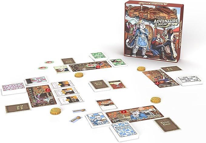 The Red Dragon Inn: Adventure is Nigh - Standalone Or Combine, Fantasy Tavern Board & Card Game, New Characters, Ages 14+, 2-4 Players