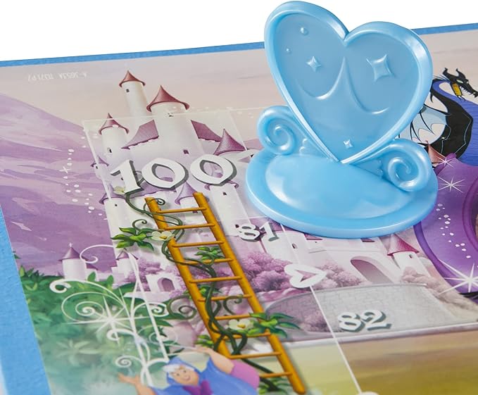 Hasbro Gaming Chutes and Ladders: Disney Princess Edition Board Game for Kids Ages 3 and Up, Preschool Game for 2-4 Players (Amazon Exclusive)