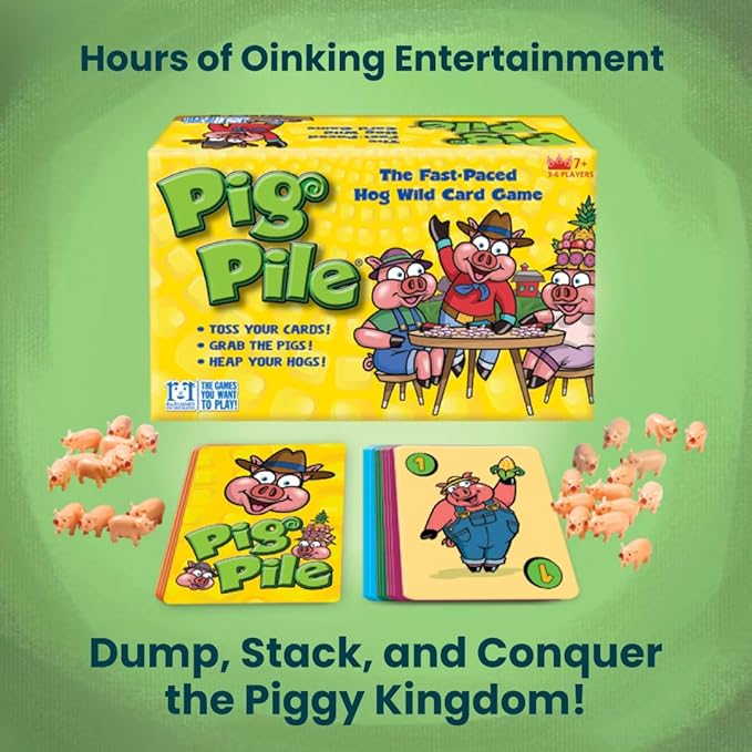 R&R Games Pig Pile, Kid’s Card Game