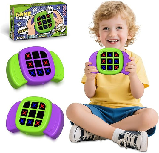 Tic Tac Toe Game,3 in 1 Electronic Handheld Game for Kids,Travel Toy,Electronic Board Games,Educational Toy for Kids,Birthday for 3+ Year Old Boys and Girls (1PCS Random Color)