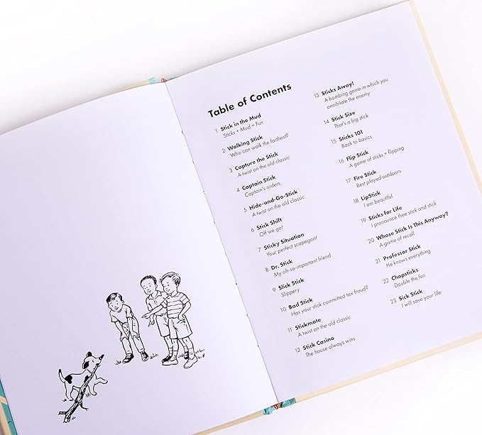 100 Games to Play with a Stick [A Hilarious Parody Book & Gag Gift]