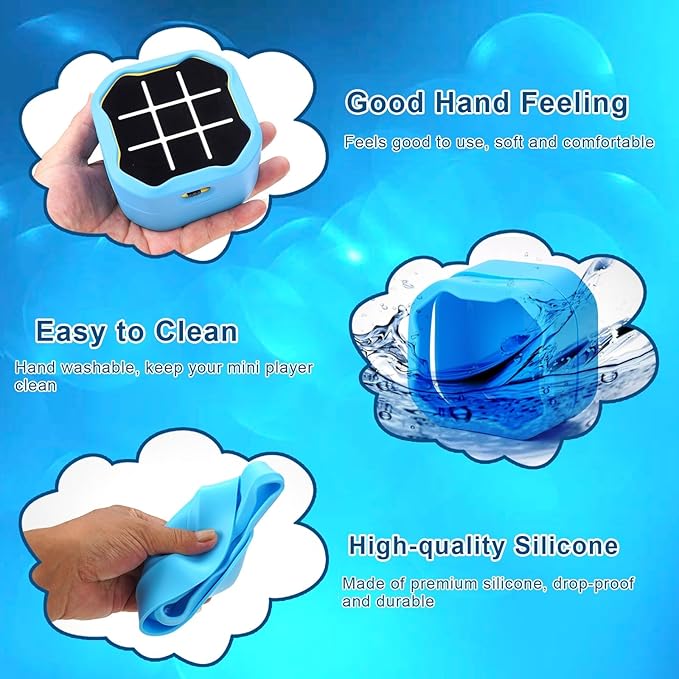YouKnow Silicone Case Compatible with GiiKER Tic Tac Toe Bolt Game 3-in-1 Handheld Puzzle Game Console, Fidget Toys Board Games Cover for Kids and Adults (Case Only) (Blue)