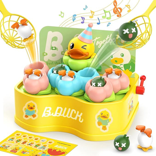 B.Duck Games Bounce and Catch Toys for Kids 3-5, Toddler Board Games,Birthday Gifts for Kids 4-6,Duck Toddler Toys for 5-7 Boys and Girls