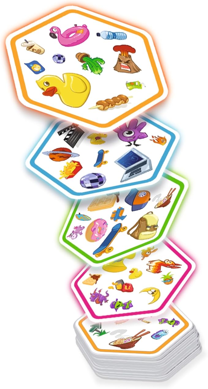 Spot It! Connect - Fast-Paced Team Matching Game, Quick Reflexes! Fun for Game Night with Family and Friends, Great for Kids & Adults, Ages 8+, 2-8 Players, 15 Minute Playtime, Made by Zygomatic