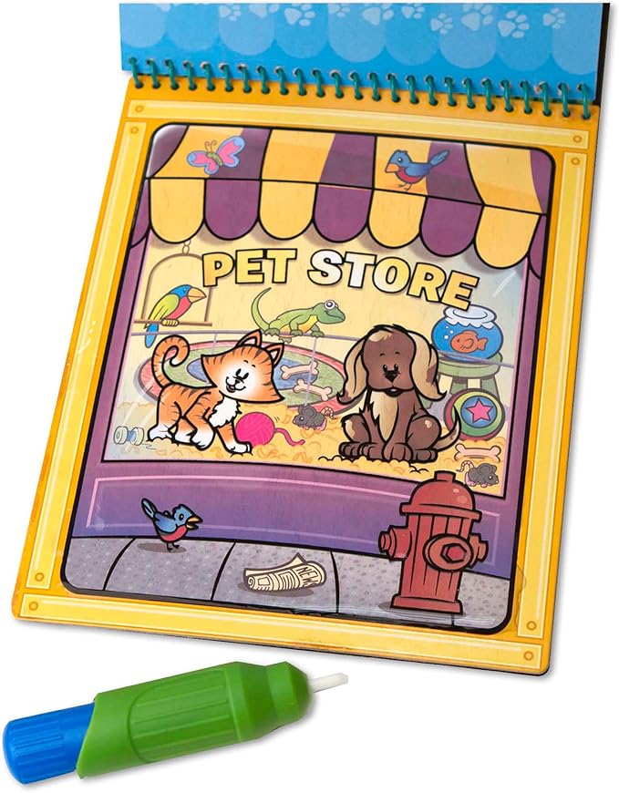 Melissa & Doug On the Go Water Wow! Reusable Water-Reveal Activity Pad - Animals - FSC Certified