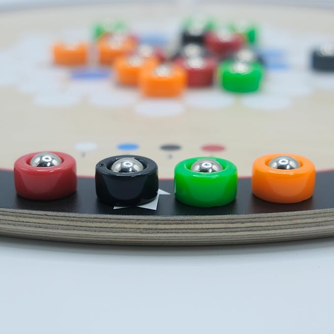 4-Player Tabletop Pinball Game for Kids Ages 8-12 & Adults | No Batteries Needed | Fast-Paced Family Board Game with Scoring Zones & 4 Color Balls | Gift for Boys/Girls & Game Night