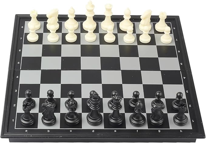 Travel Chess Set Magnetic Portable Folding Chess Board (Medium / 9.7 Inch)