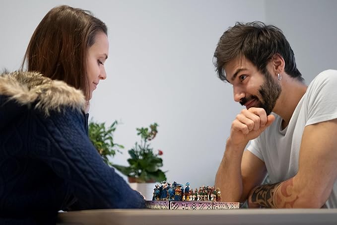 Handcrafted Wood Chess Set - Travel-Friendly Luxury Edition with Artisan Design - Classic Strategy Board Game