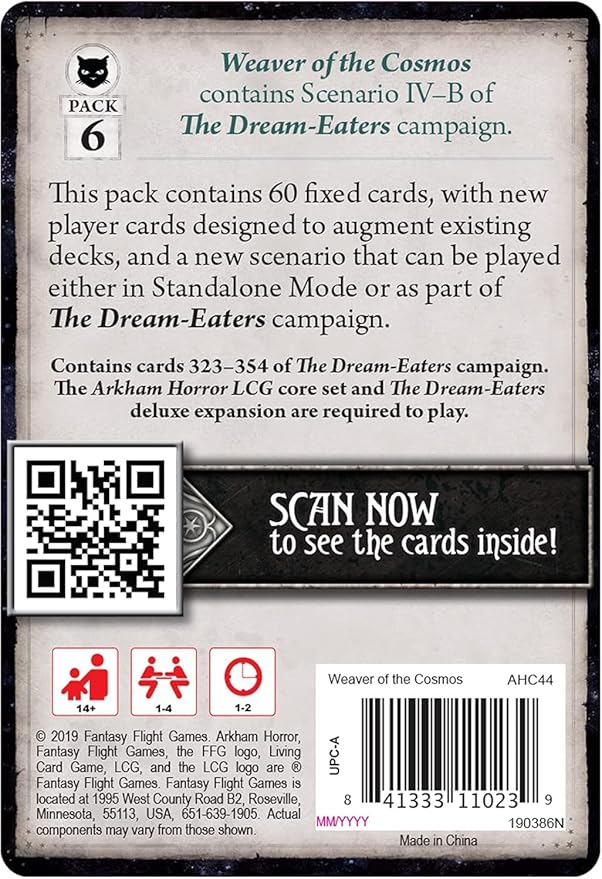 Fantasy Flight Games AH LCG: Weaver of The Cosmos