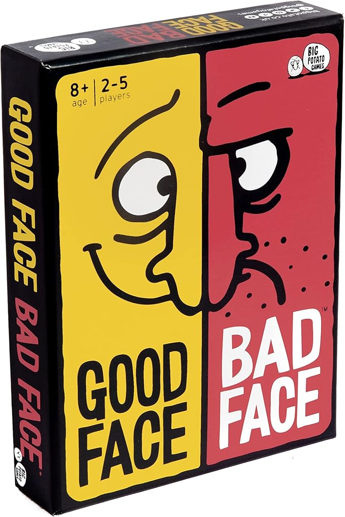 Big Potato Good Face Bad Face: Hilarious Party Travel Game for Family and Adults