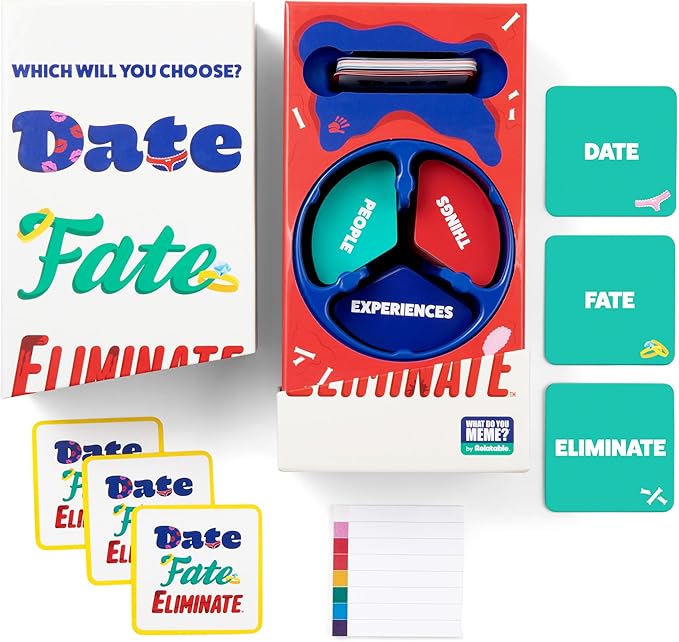 WHAT DO YOU MEME? Date Fate Eliminate — The Card Game That Tests Your Taste