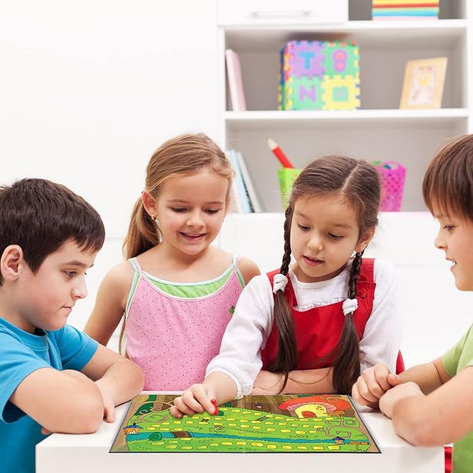 Zhanmai 10 Pcs Blank Game Board Quad Fold Dry Erase Make Your Own Game Board Folding Cardboard for School Classroom DIY Game Entertainment Activities, 18 x 18 Inches