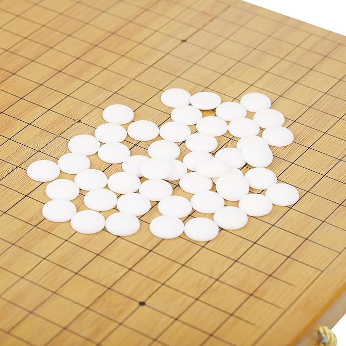 VPH Simulated Jade One Sided Go Set Includes Foldable Board