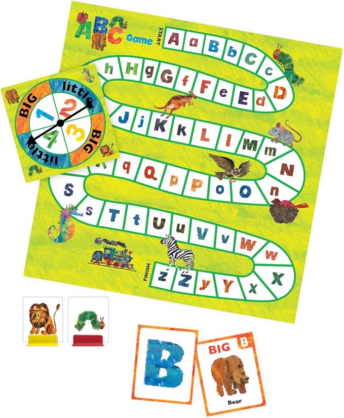 Briarpatch, The Very Hungry Caterpillar Spin & Seek ABC Game, Based On Board Books By Eric Carle, Preschool Learning For Kids