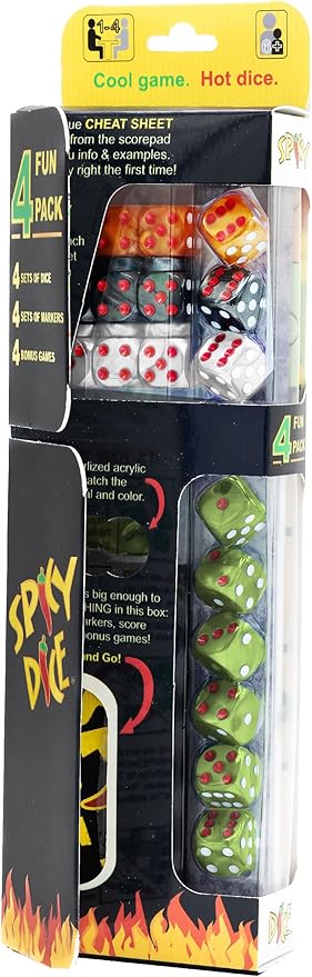 4-Fun Pack: The Ultimate Family Game for Parties, Game Nights, and Tabletop Fun – A Roll-and-Write Dice Game Full of Strategy, Excitement, and Endless Replayability!