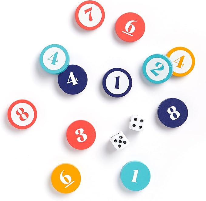Galison Wexler Studios Roll Out! Blowout – Fun Dice and Checker Game for Adults and Kids Perfect for Travel and Family Game Night, 2-4 Players