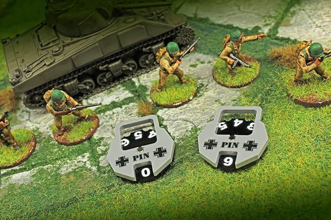 LITKO World War Two Miniature Wargames Army Pin Dial Counter | Compatible with Bolt Action | Dice Dock (Germany)