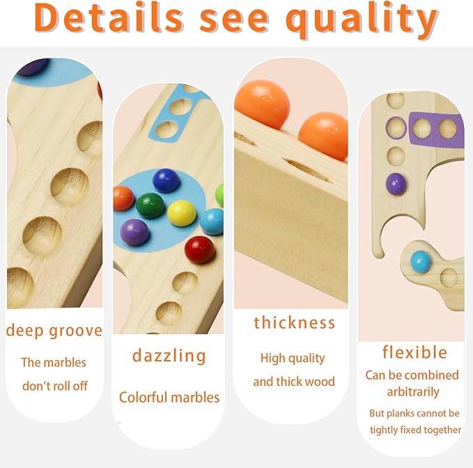 10 Players Marbles and Jokers Board Game Pegs and Jokers Card Wood Game Board Portable Multiplayer Boards Include 10 Colored Marbles 4 Boxes of Card