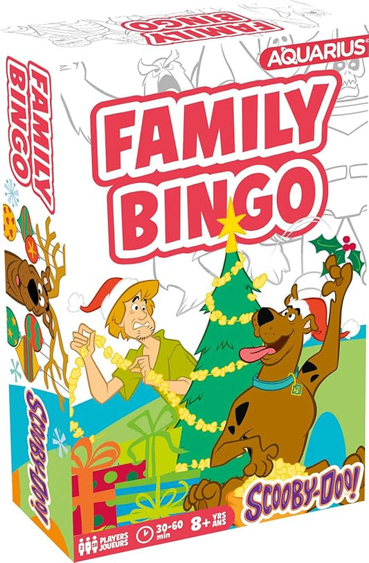 AQUARIUS Scooby-Doo! Christmas Family Bingo - Fun Family Party Game for Kids, Teens & Adults - Entertaining Game Night Gift - Officially Licensed Scooby Doo Merchandise