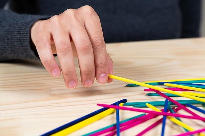 Pressman Giant Pick Up Sticks - Classic Game from Yesterday That's Fun Today , Yellow , One Size Fits All