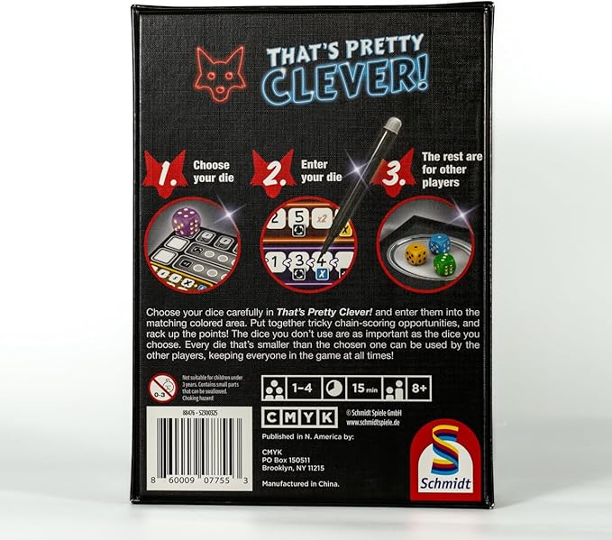 CMYK That's Pretty Clever! - A Dice Rolling Board Game for Clever Thinkers