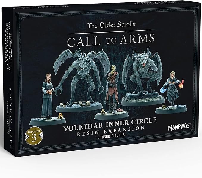 Modiphius Entertainment The Elder Scrolls: Call to Arms - Volkihar Inner Circle - 5 Unpainted Resin Figures