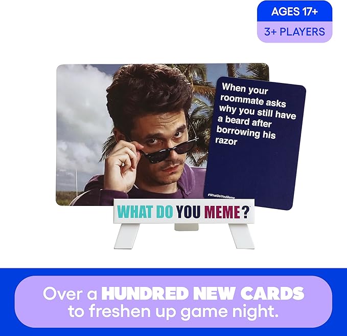 WHAT DO YOU MEME? Fresh Memes #2 Expansion Pack - Adult Card Games for Game Night from