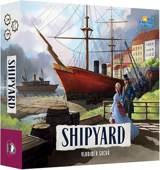 Rio Grande Games: Shipyard 2nd Edition - Strategy Board Game, 19th Century Shipbuilding, Economic & Worker Placement, Age 14+, 1-4 Players, 90-120 Min