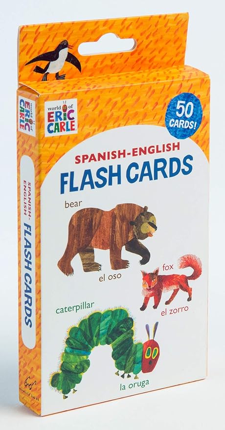 Chronicle Books, Flash Cards Eric Carle Spanish English
