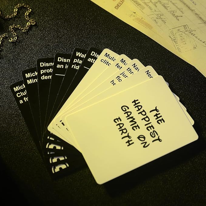 Party Board Card Game of The Happiest Game ON Earth Card Games for Adults and Family, Party Games for Game Night