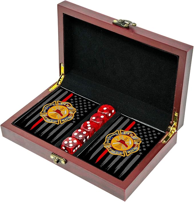 Fireman Playing Cards with Dice - Firefighter Gift Set