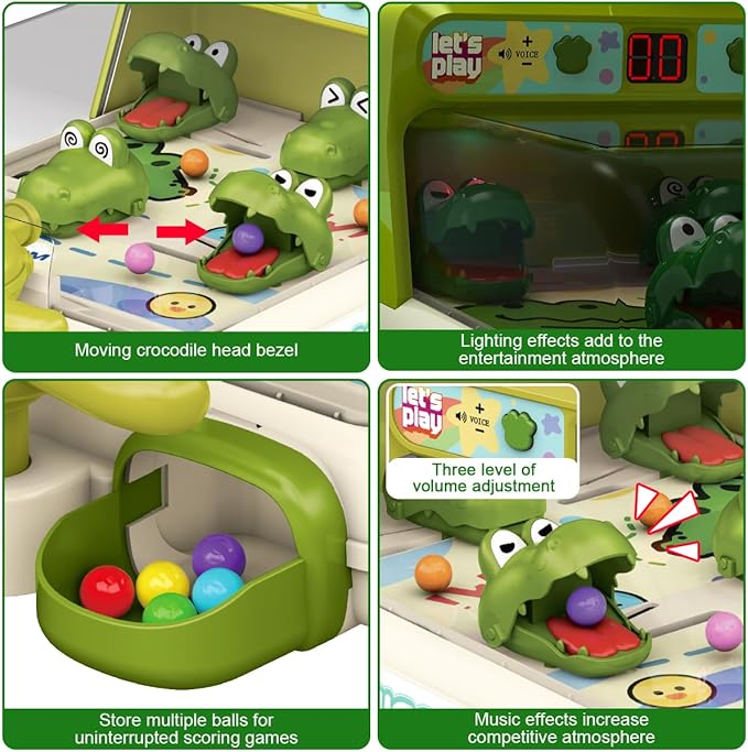 Pinball Machine for Kid, Toddler Dinosaur Board Games, Educational Interactive Electronic Toys Birthday Gift for Boy and Girl Ages 3+