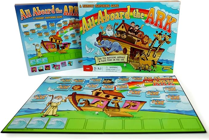 Continuum Games - All Aboard the Ark Board and Matching Game - Kids Ages 4 and Up