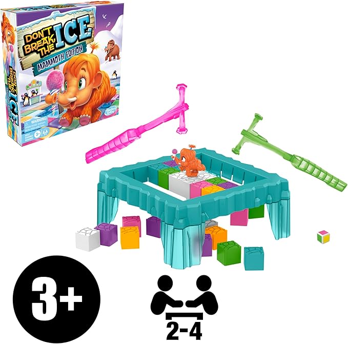 Don’t Break The Ice Mammoth Edition Board Game | Ages 3 and Up | 2 to 4 Players | Preschool and Kids Games (Amazon Exclusive)