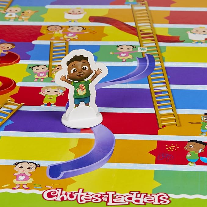 Hasbro Gaming Chutes and Ladders: CoComelon Edition Board Game for Kids | 2-4 Players | Preschool Back to School Gifts | Ages 3+ (Amazon Exclusive)