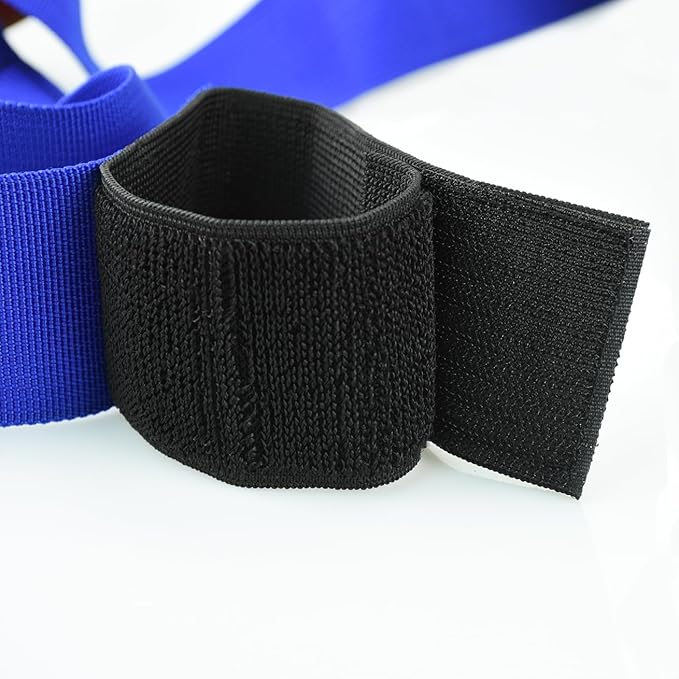24 Pcs 6 Legged Race Band, Outdoor Party Group Game for Kid Adult, Cooperative Team Race for Birthday Party, Relay Race, Field Day, Team-Building, Backyard Activity Game with Carrying Pouch
