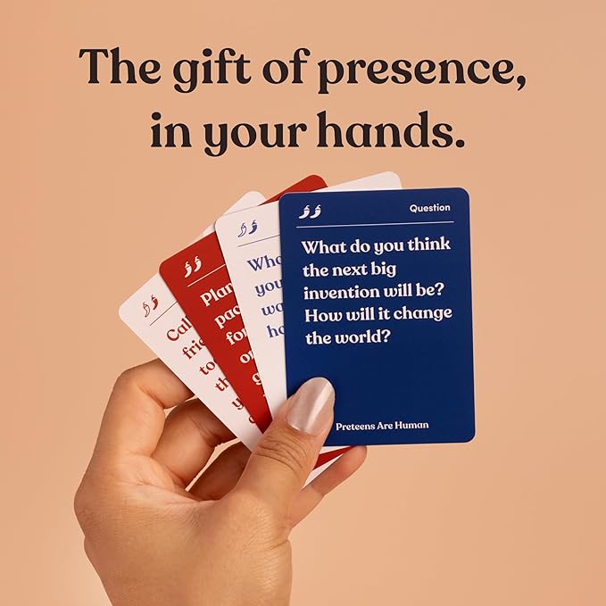 Preteens are Human 140 Conversation Cards to Help You Get to Know Preteens, Card Game for Middle School Preteens, Designed by Experts for Grades 6 to 8, Ages 11 to 13+
